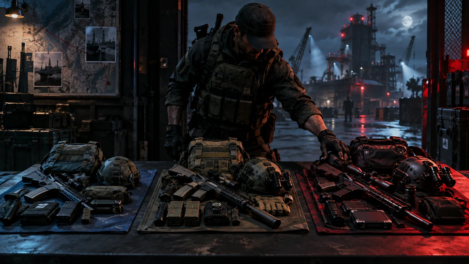 An extraction player organizes budget, mission, and premium equipment kits.